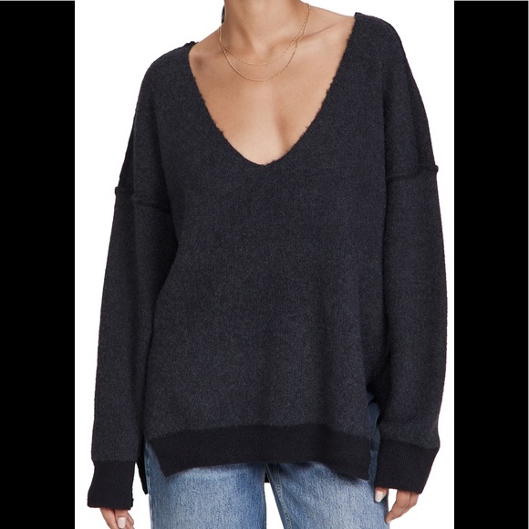 Free People Sweater Weather V Neck NWT - Picture 1 of 10